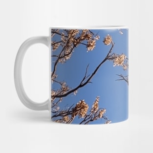 Bright moon shining through lush tree Mug